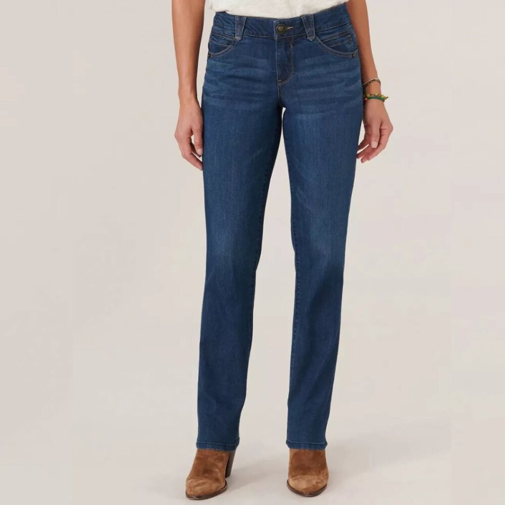 Democracy Straight Leg Jeans in Dark Blue Wash